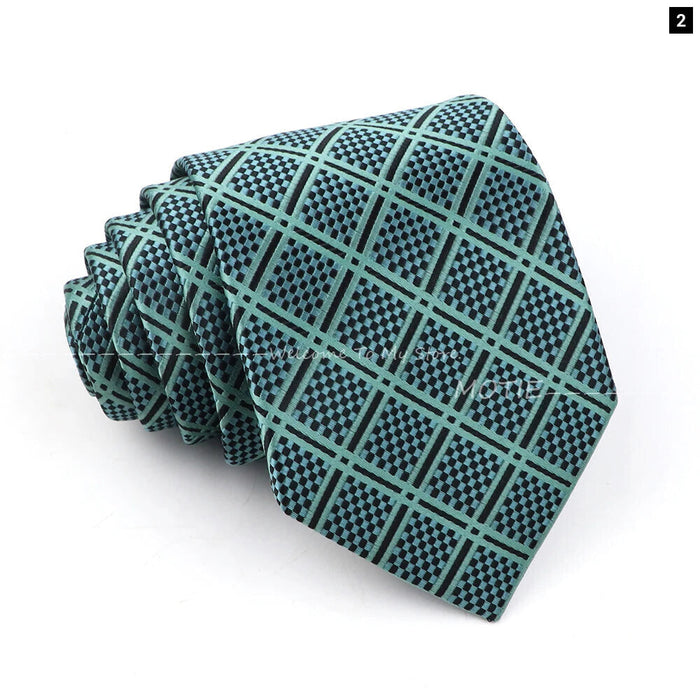 Green Paisley Necktie For Weddings And Daily Wear