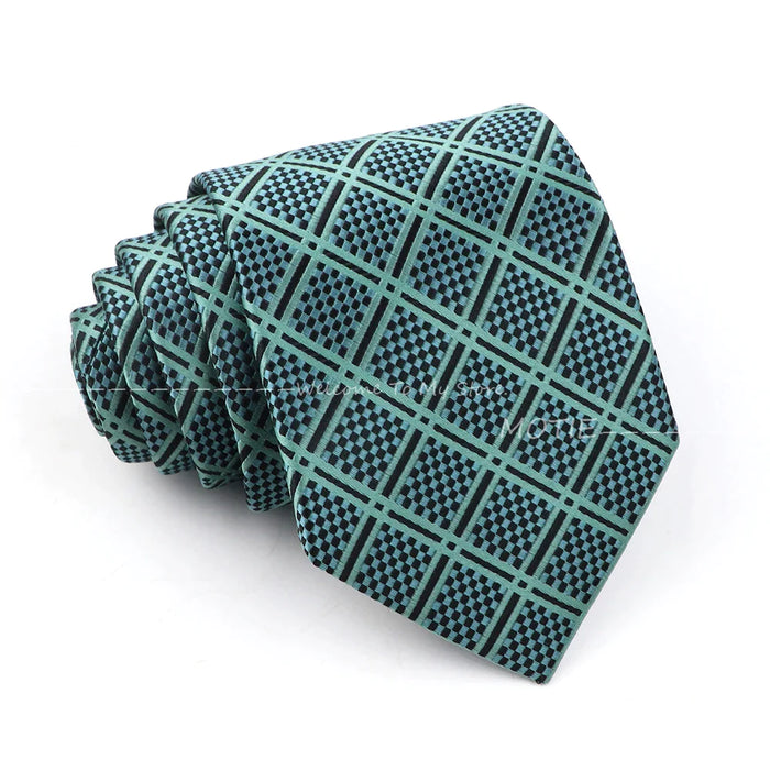 Green Paisley Necktie For Weddings And Daily Wear