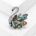 Abalone Shell Brooch Bird Lapel Pin For Men Women