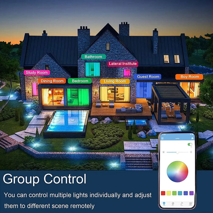 Smart Rgb Ceiling Lamps With Music And Remote 42W 60W