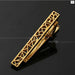 Golden Black Necktie Clip Classic Mens Accessory