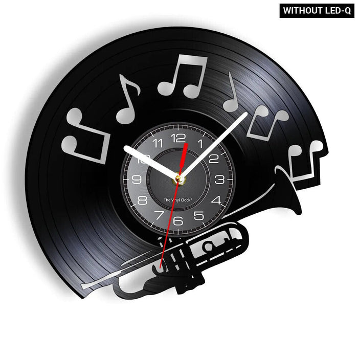 Jazz Band Vinyl Record Wall Clock