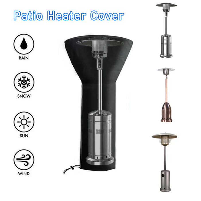 Patio Radiator Heater Protection Cover Waterproof Windproof Dustproof Pyramid Vertical Outside Multi-Purpose Cover