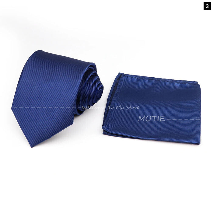 Classic Striped Tie Set For Business And Weddings