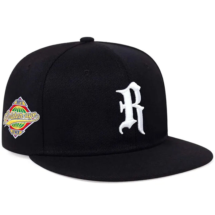 Adjustable Gothic R Embroidery Baseball Cap / Hat