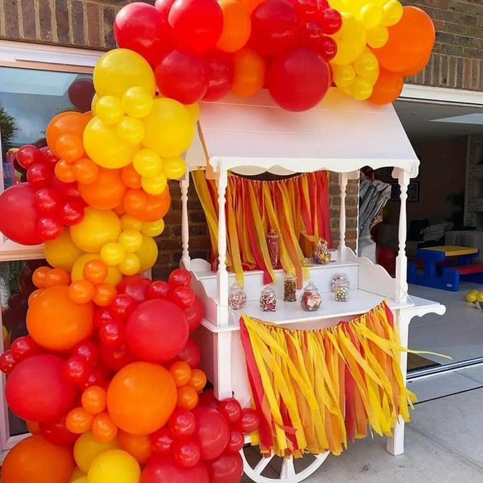 127Pcs Firefighter Birthday Theme Balloon Arch Set Suitable For Birthday Single Party Indoor And Outdoor Event Decoration