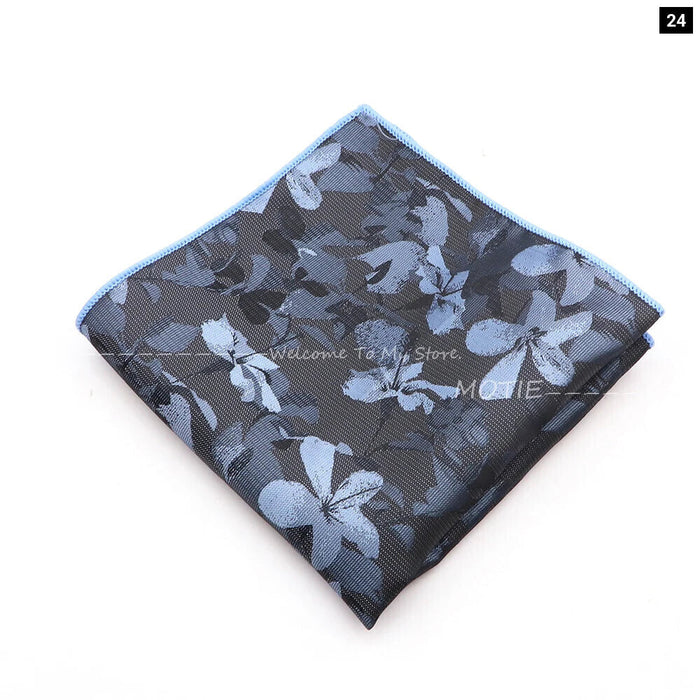 Mens Plant Pattern Handkerchiefs For Weddings And Daily Wear