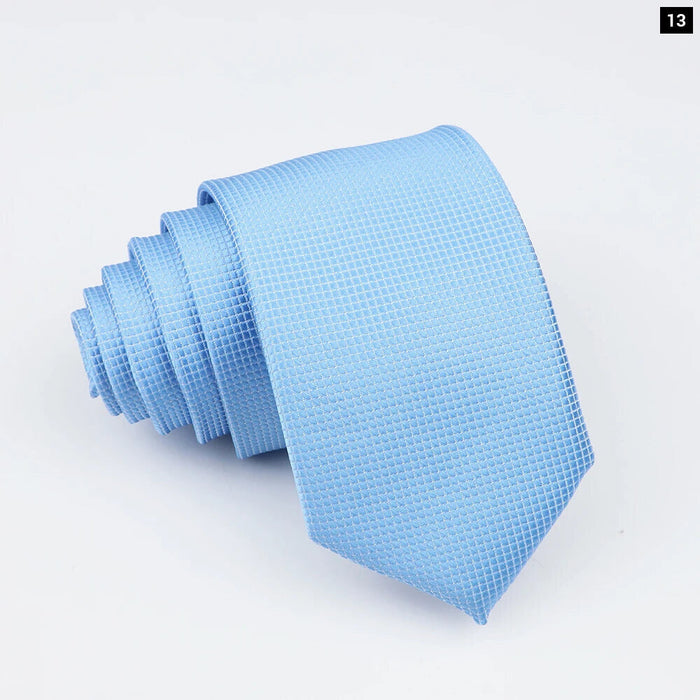 Classic Slimplaid Neck Ties For Men Business And Wedding Essential