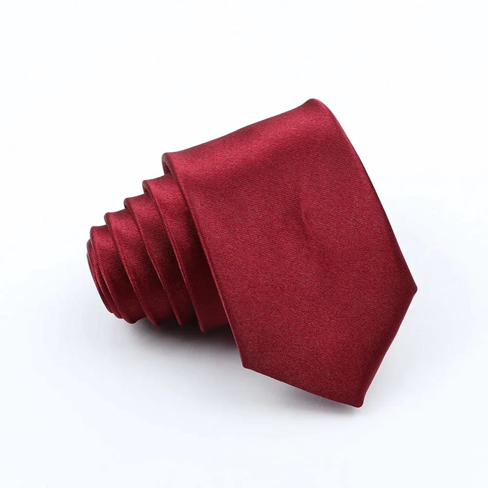 Red And Black Arrowhead Skinny Tie 5Cm Width For Weddings And Parties