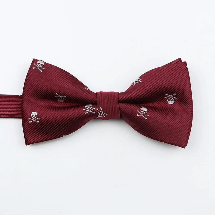 Skull Bowtie For Men Weddings And Cosplay