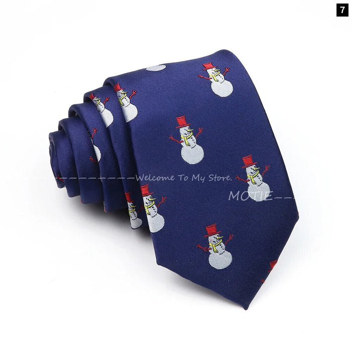 Santa Claus Necktie For Christmas And Halloween Parties