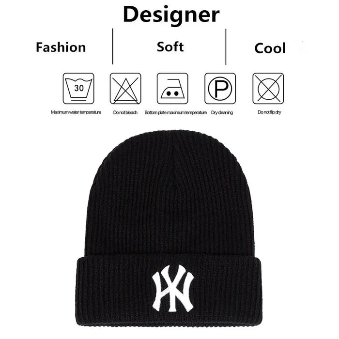 Warm Wy Letter Embroidered Beanie / Hat For Fall / Winter