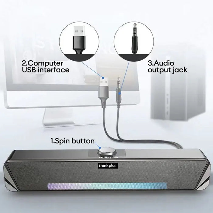 Lenovo Ts33 Wired And Bluetooth 5.0 Speaker