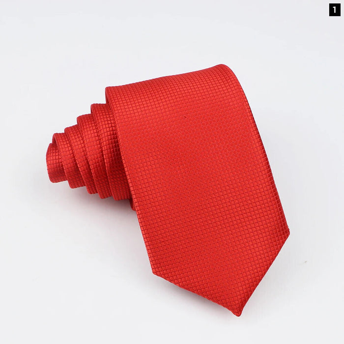 Classic Slimplaid Neck Ties For Men Business And Wedding Essential