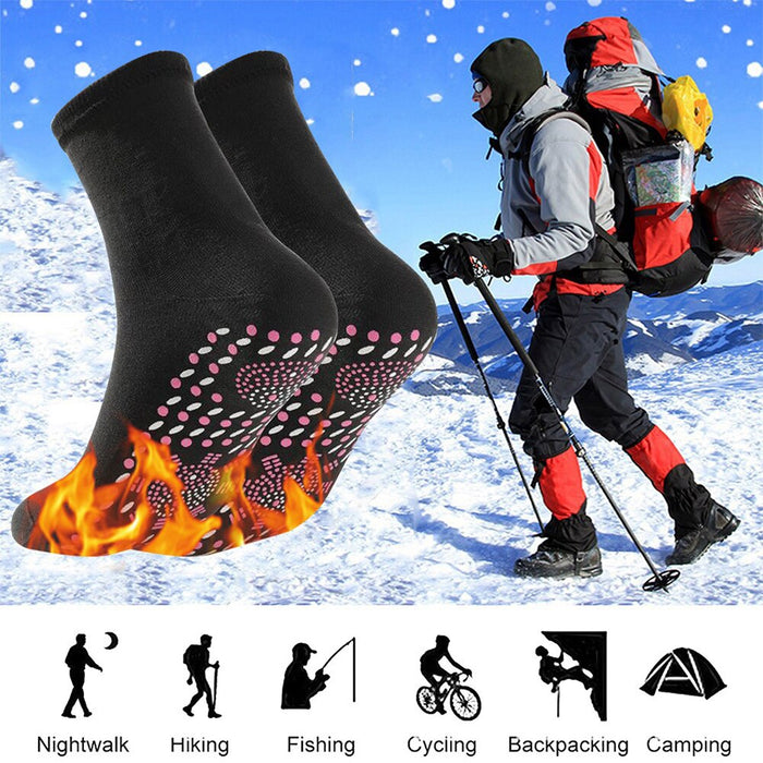 Winter Warm Tourmaline Magnetic Heated Socks Therapy For Yoga