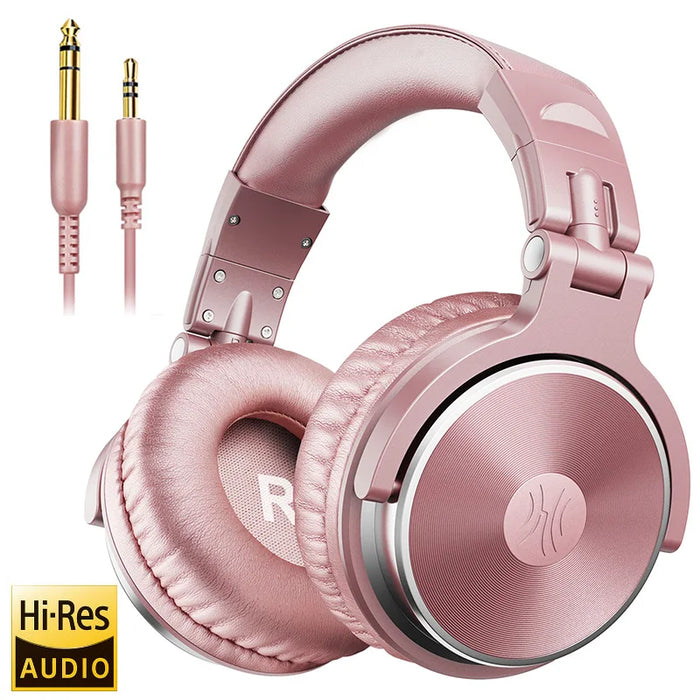 Professional Dj Headphones Over Ear Studio Monitor Headset