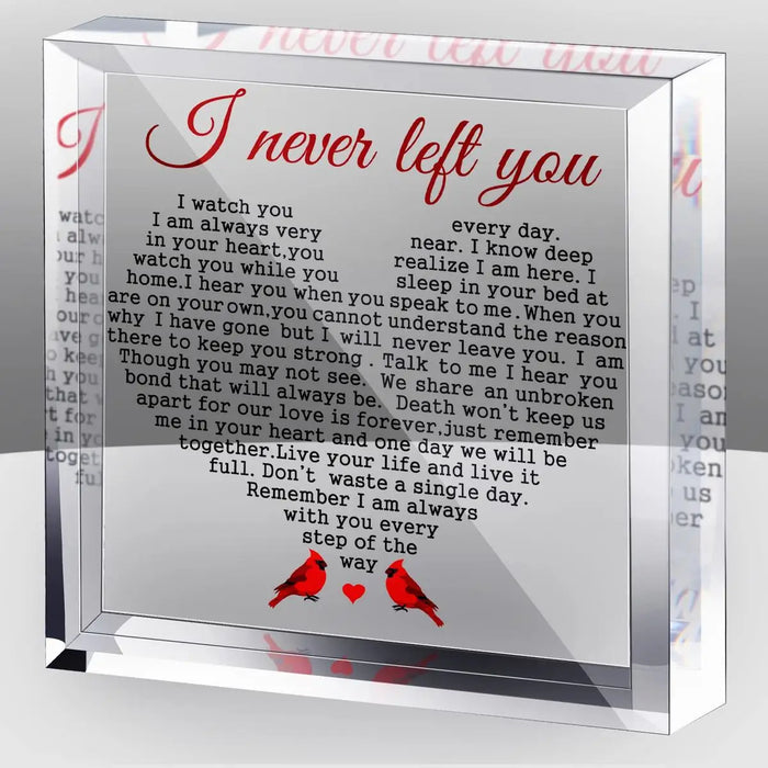 Acrylic Square Condolence Gift For Loss Of Loved Ones