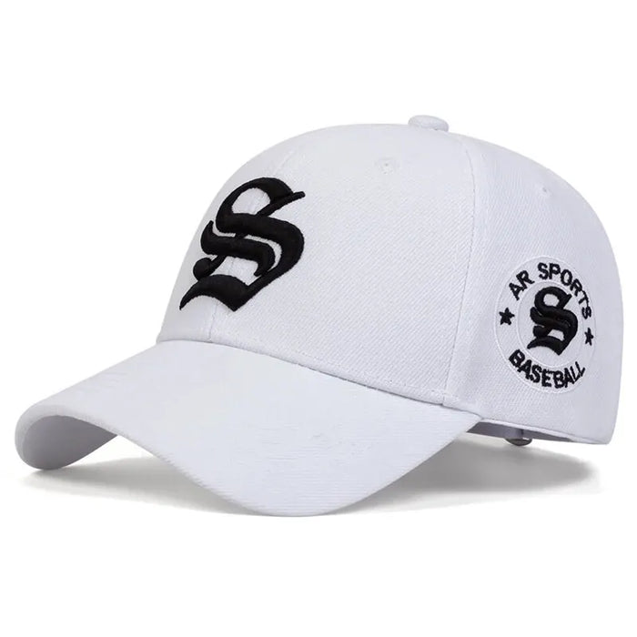 Adjustable Gothic S Letter Embroidered Baseball Cap / Hat