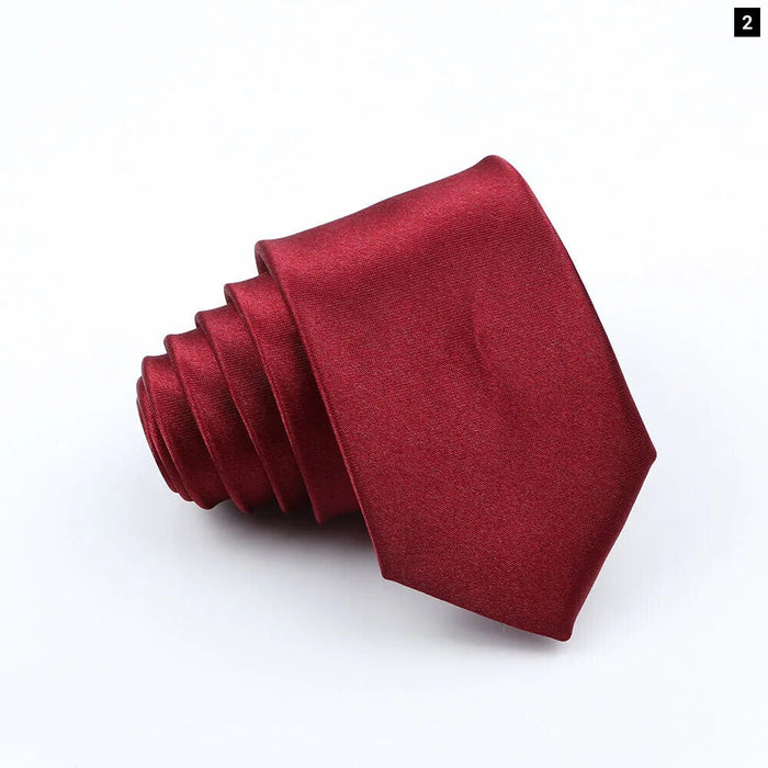 Red And Black Arrowhead Skinny Tie 5Cm Width For Weddings And Parties