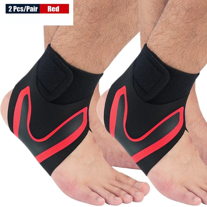 1Pair Elastic Ankle Protector Gear Wraps For Gym Basketball Tennis