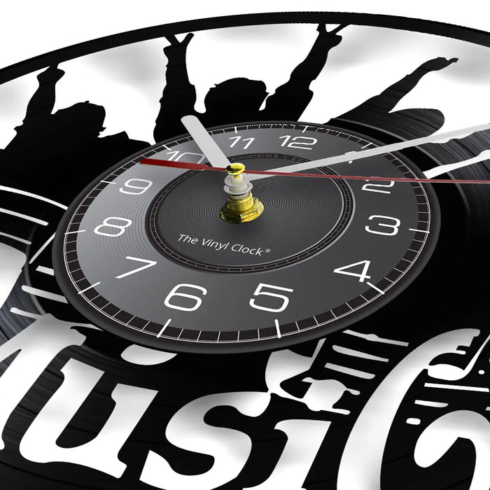 Rock n Roll Vinyl Record Wall Clock