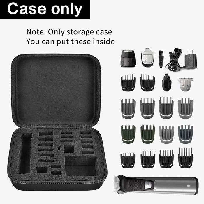 Philips Multigroom 7000 Trimmer Case Fits 18 Attachments