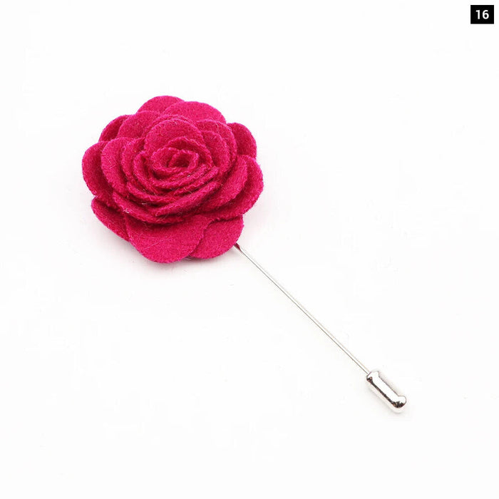 Handmade Romantic Flower Brooch 34 Colours