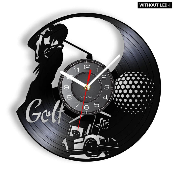 Vinyl Record Golf Wall Clock