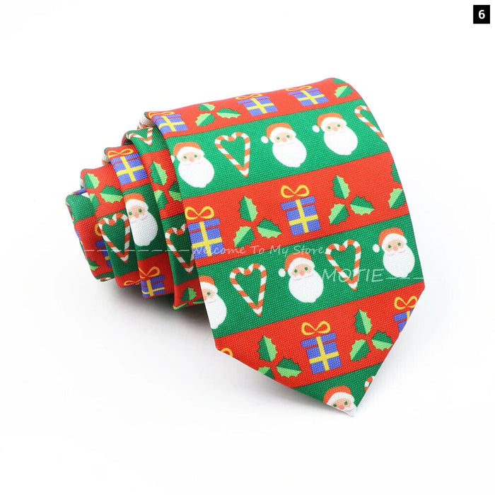 Green Christmas Tree Necktie For Daily Wear Weddings And Gifts