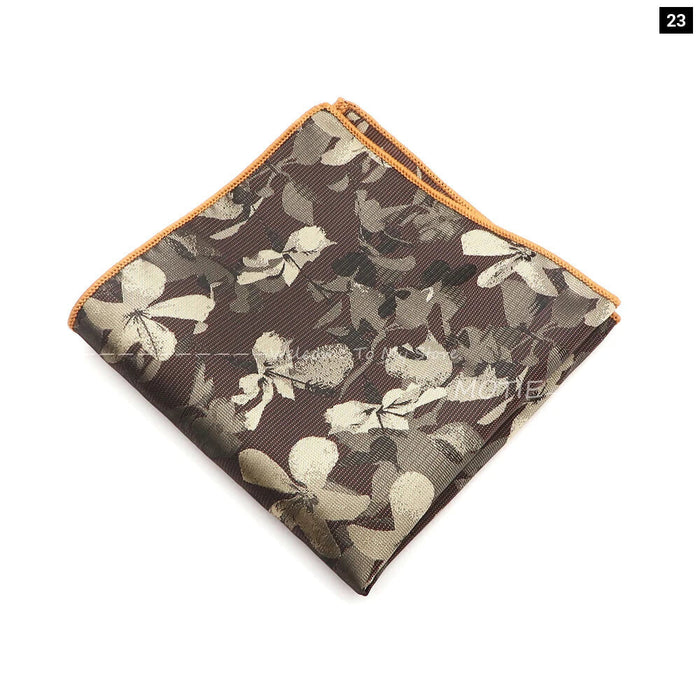 Mens Plant Pattern Handkerchiefs For Weddings And Daily Wear