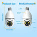 5g E27 Bulb Camera With Full Colour Night Vision Human