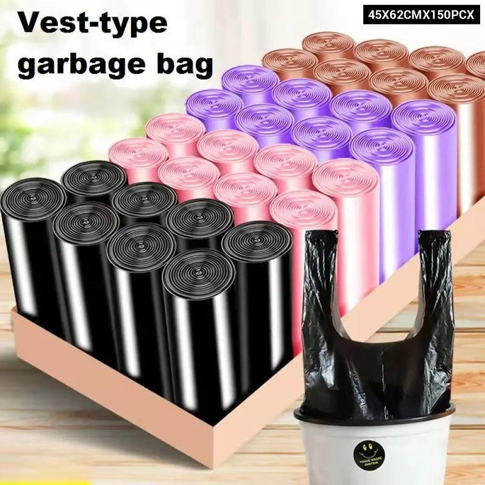 Portable Trash Bags Gallon Handle For Office Kitchen Bedroom