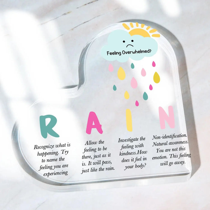 Mindful Rain Decor For Mental Health And Anxiety