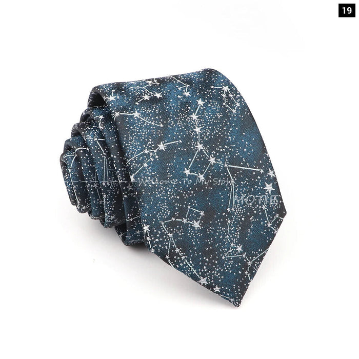 Blue Floral Jacquard Tie For Business Weddings And Daily Wear