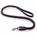 Strong Leather Dog Leash Durable Cowhide Braided Pet Lead