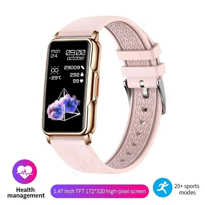 Womens Lige Smart Watch Full Touch Screen Bluetooth Call Ip67 Waterproof Fitness Tracker