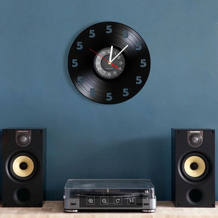 Real Vinyl Record Wine Wall Clock