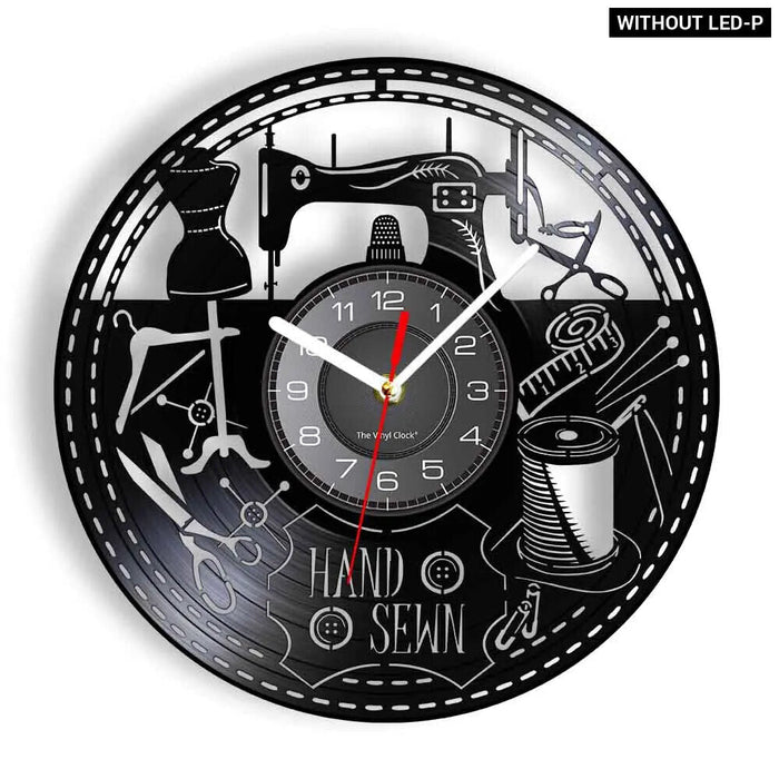 Retro Sewing Machine Wall Clock