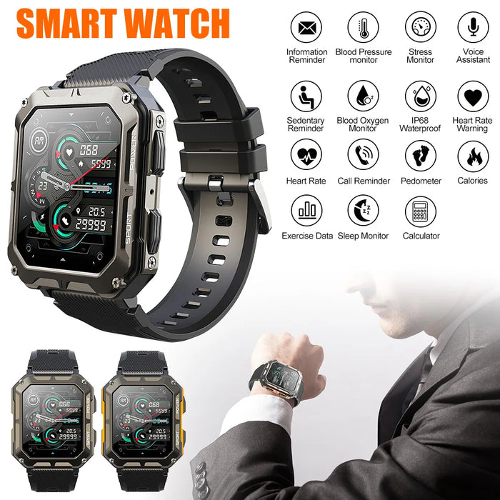 Waterproof Military Smartwatch For Ios/android