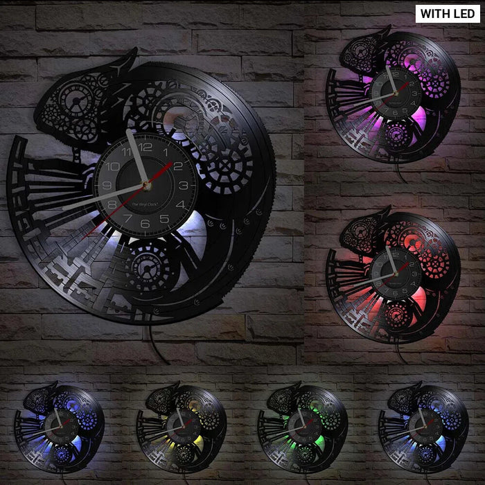 Exotic Reptile Vinyl Record Wall Clock