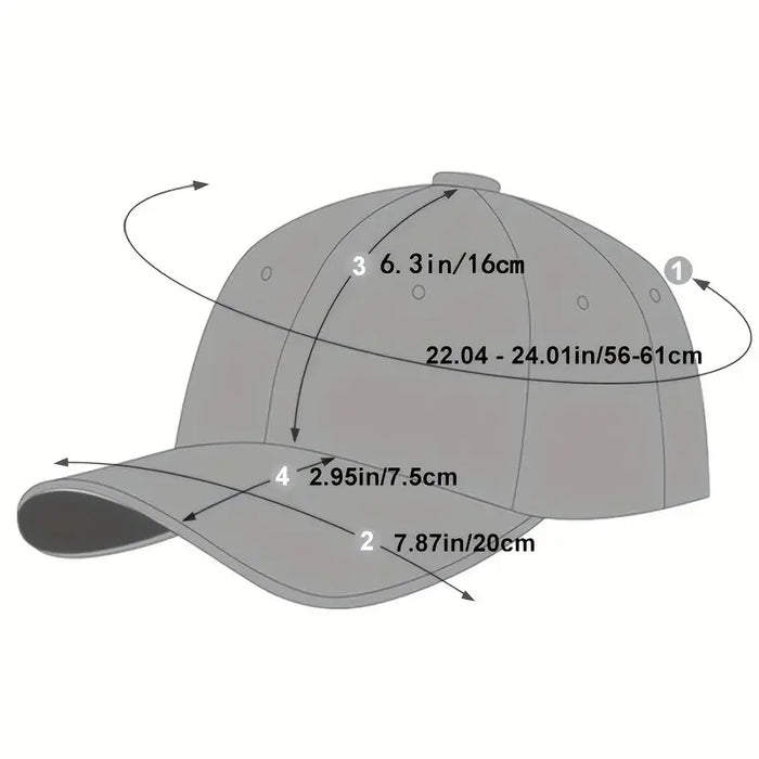 Adjustable Leather Baseball Cap / Hat For Outdoor Wear