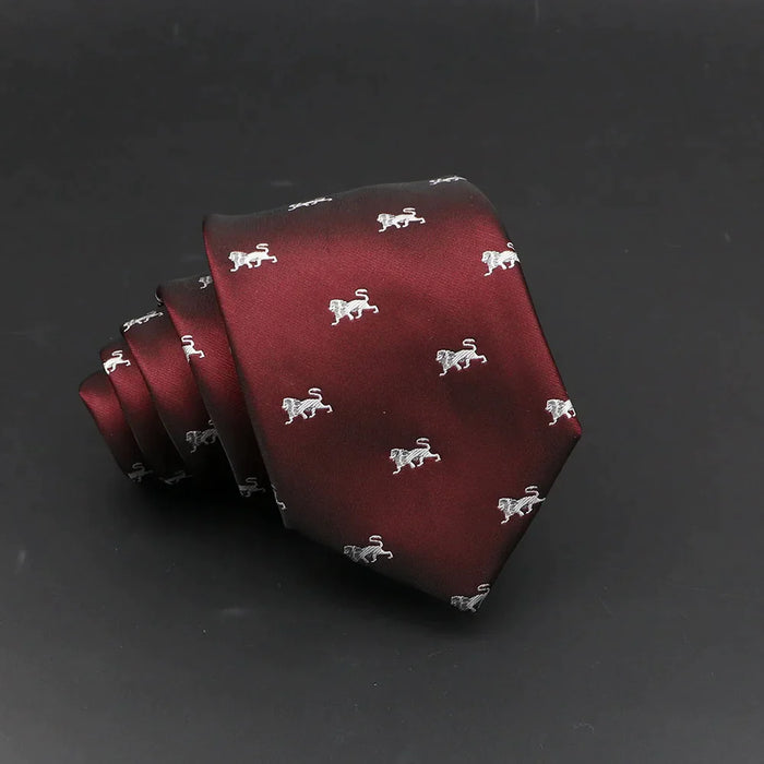 Cartoon Animal Tie For Weddings And Parties