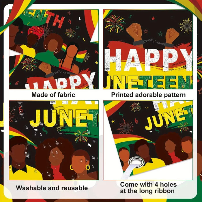 144Pcs June Black Independence Day Themed Balloon Arch Set With Red Black Green And Yellow Balloons For Commemoration Day