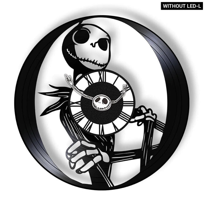 Halloween Nightmare Vinyl Record Wall Clock