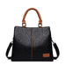 Soft Leather Shoulder Bag With Embossed Letters