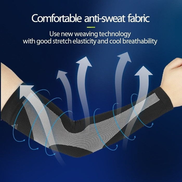 1Pair Anti-UV Sun Protection Moisture Wicking Arm Sleeves For Cycling Basketball