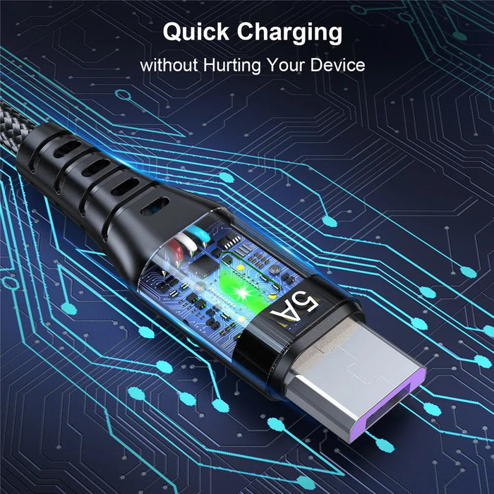 Fast Charge Usb C Cable For Samsung Xiaomi