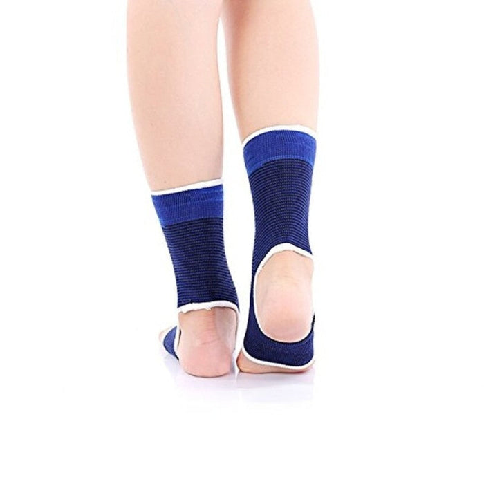 1Pair Elastic Ankle Compression Wrap Sleeve Bandage For Relief Pain