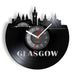 Minimalist Glasgow Vinyl Record Clock