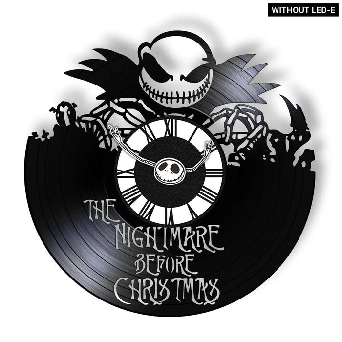 Halloween Nightmare Vinyl Record Wall Clock